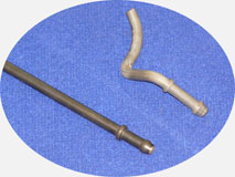 Трубогиб с ЧПУ. Гибка кронштейна глушителя из трубы или проволоки, с высадкой.
